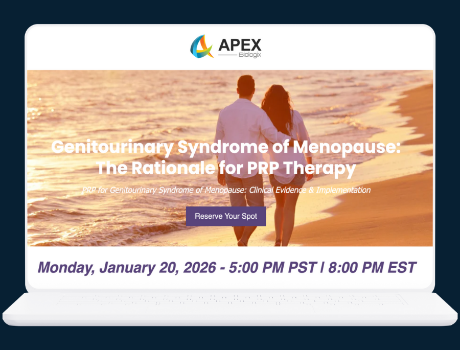 January Webinar -Genitourinary Syndrome of Menopause The Rationale for PRP Therapy